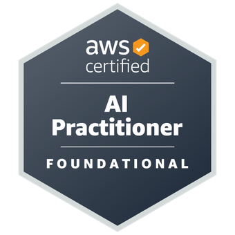 my AWS AI Practitioner logo